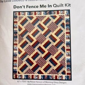 Stonehenge Stars & Stripes VII Quilt Kit – “Don’t Fence Me In” – 63” x 75.5”